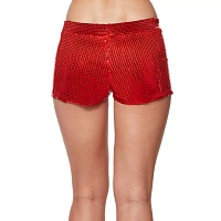 Adult Red Sequin Shorts