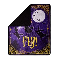 Come We Fly Fleece Blanket - Hocus Pocus