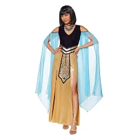 Adult Blue and Gold Egyptian Queen Costume