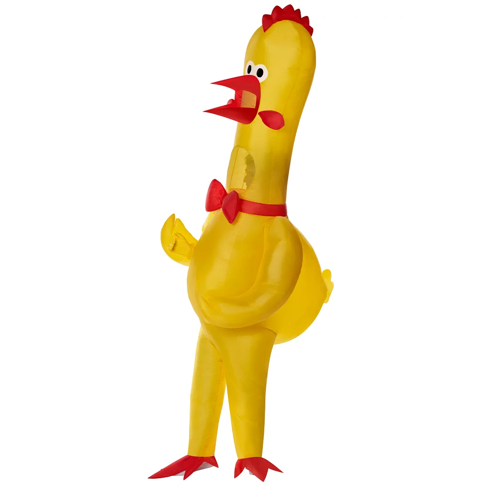 Adult Rubber Chicken Inflatable Costume