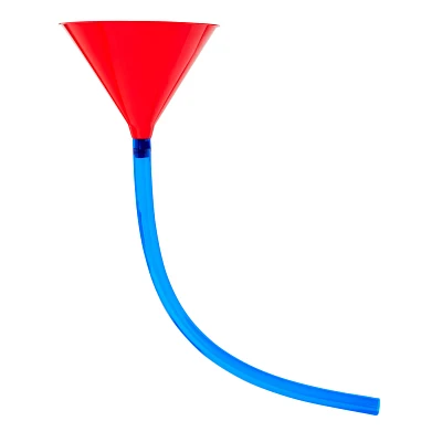 Red and Blue Beer Funnel