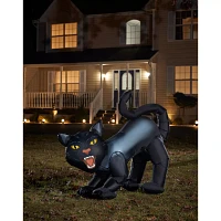 4 Ft Light-Up Scary Cat Inflatable - Decorations