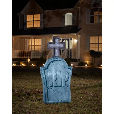 4 Ft Light-Up Tombstone Inflatable Decoration