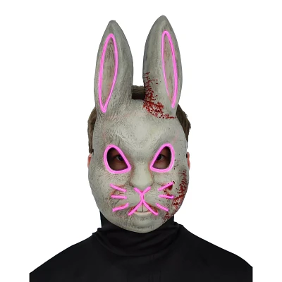Light-Up EL Wire Bad Bunny Half Mask