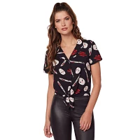 Jason Voorhees Tie Front Shirt - Friday the 13th