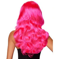 Hollywood Glam Curls Wig Pink