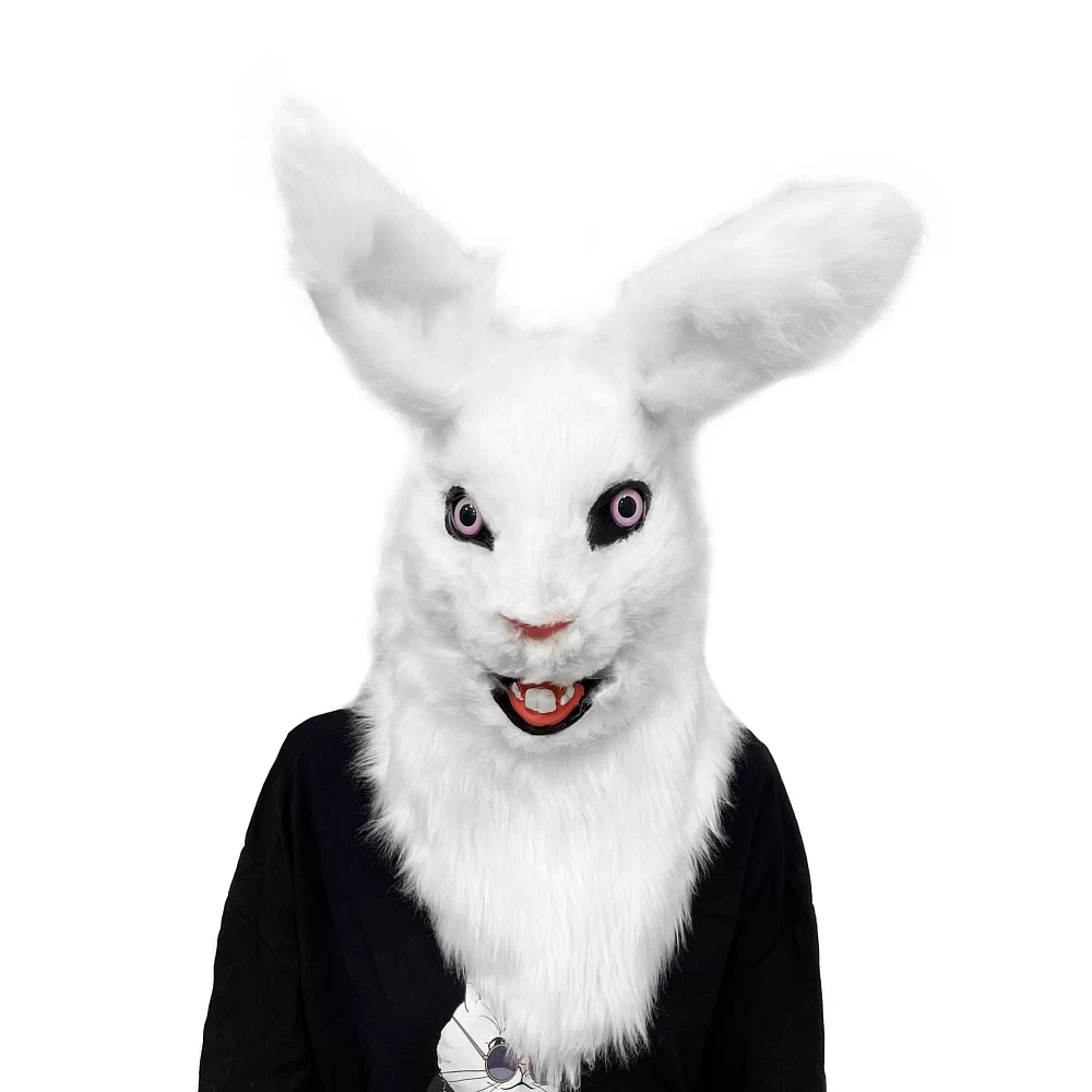 Moving Mouth Rabbit Full Mask