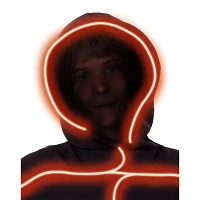Kids Orange Light-Up Stick Figure Costume