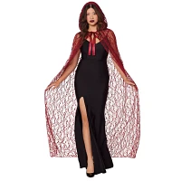 Adult Burgundy Lace Cape