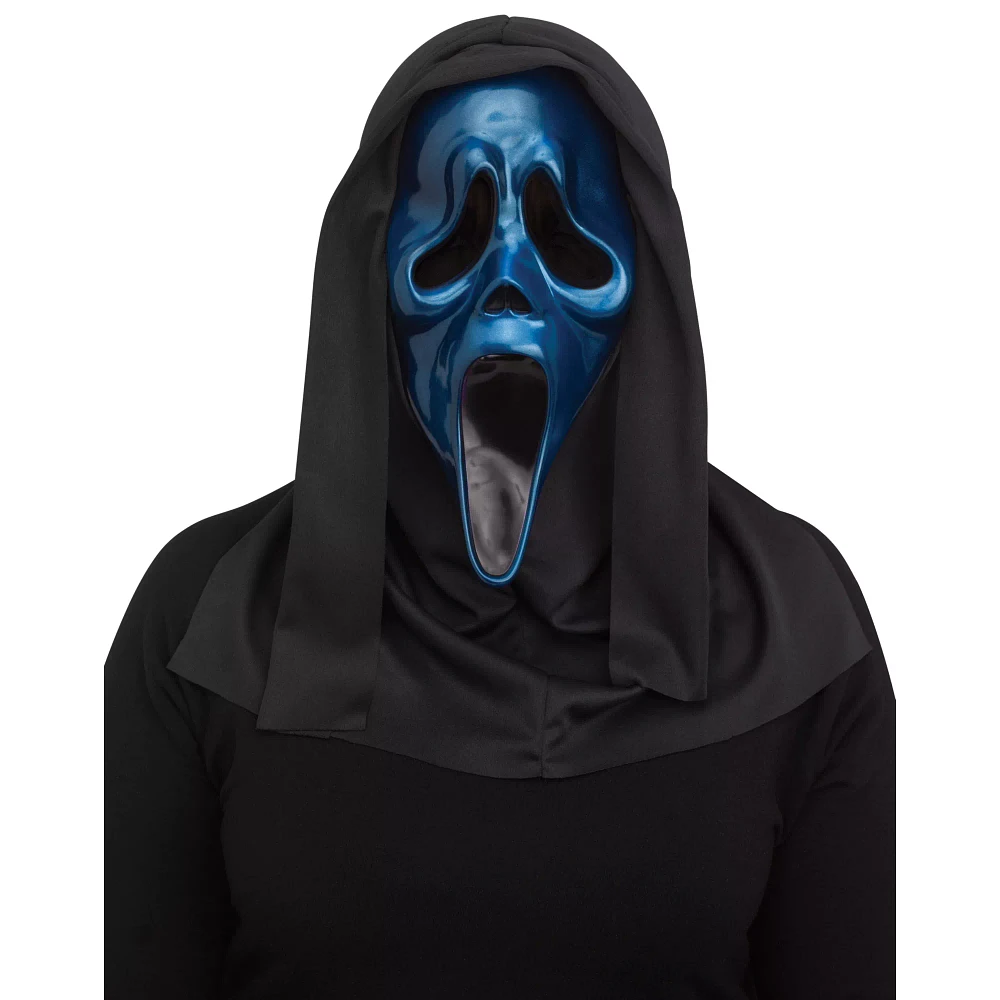 Blue Ghost Face Metallic Full Mask