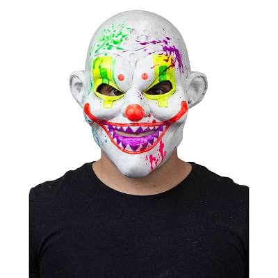 Black Light Neon Clown Full Mask