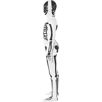 Black and White Skeleton Skin Suit Costume