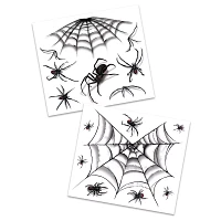 Spider Temporary Tattoos and Gems