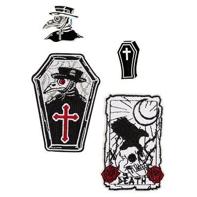Plague Doctor Patch and Pin Set