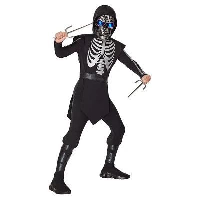 Kids Light-Up Skeleton Ninja Costume