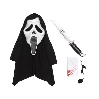 Ghost Face Costume Kit with Voice Changer