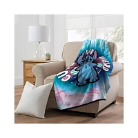 Cute But Weird Stitch Fleece Blanket - Lilo & Stitch