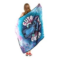 Cute But Weird Stitch Fleece Blanket - Lilo & Stitch