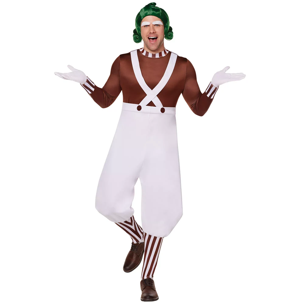 Adult Oompa Loompa Costume - Willy Wonka and the Chocolate Factory