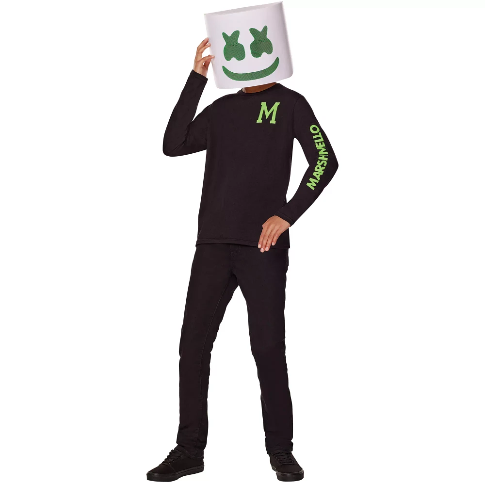 Kids Glow the Dark Marshmello Costume Kit
