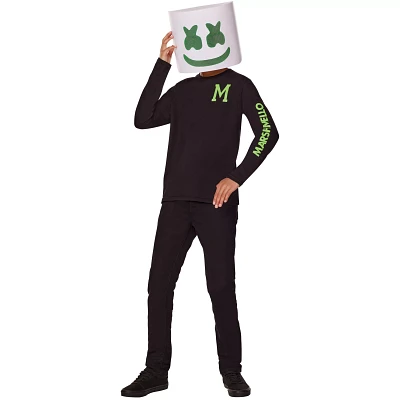 Kids Glow the Dark Marshmello Costume Kit