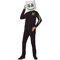 Kids Glow the Dark Marshmello Costume Kit