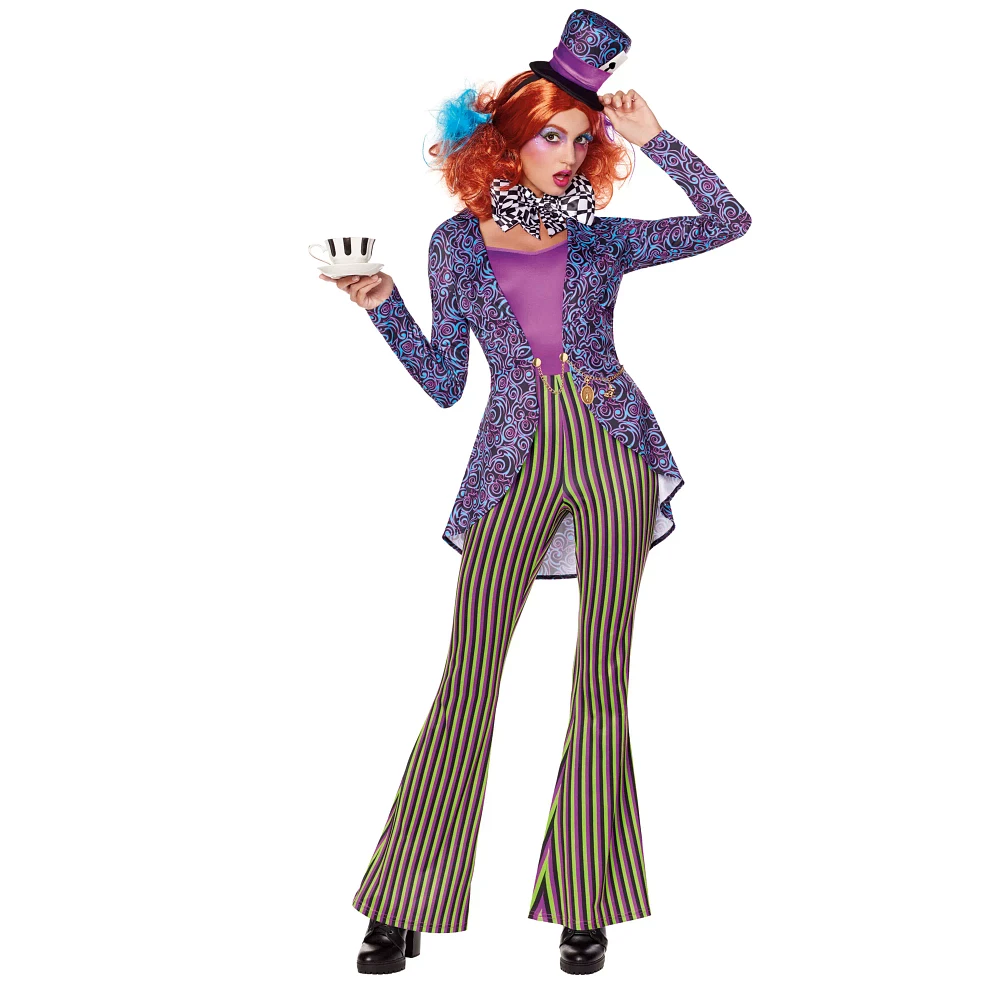 Adult Mad Hatter Jumpsuit Costume