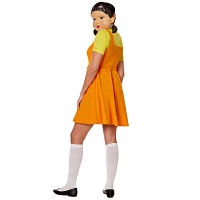 Adult Young-hee Doll Dress Costume - Squid Game