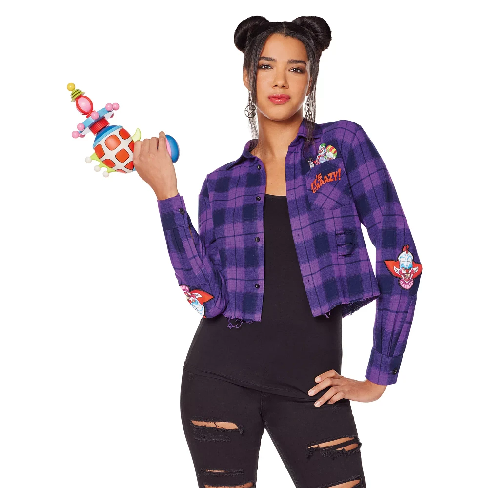 Adult Killer Klowns from Outer Space Flannel Shirt