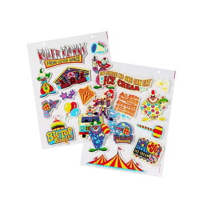 Killer Klowns from Outer Space Gel Clings - 2 Pack