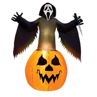6 Ft Light-Up Ghost Face Inflatable