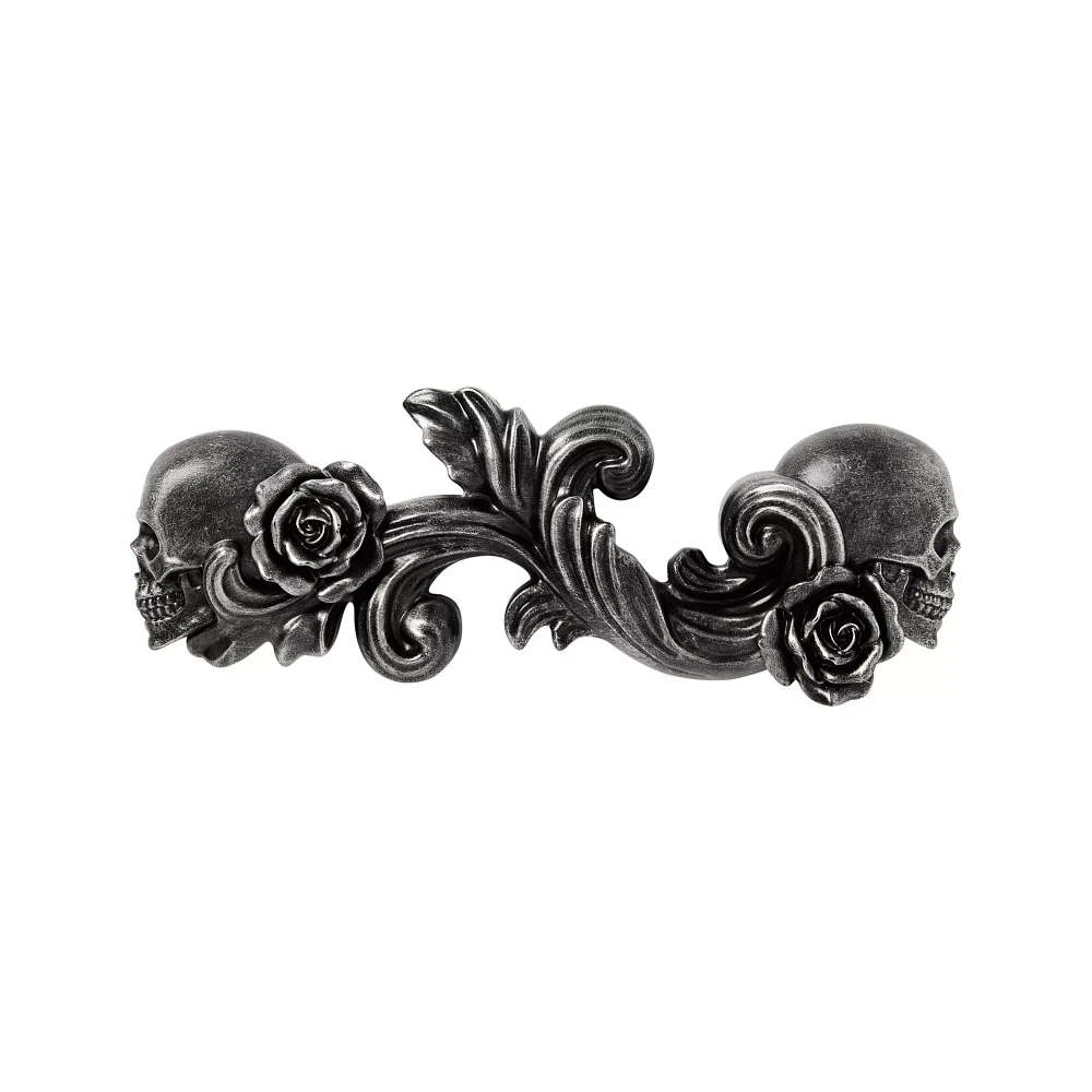 Rose and Skull Hanging Sign