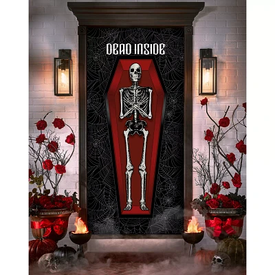 Gothic Noir Skeleton Door Cover