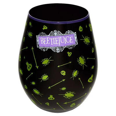 Bug Print Stemless Glass - Beetlejuice
