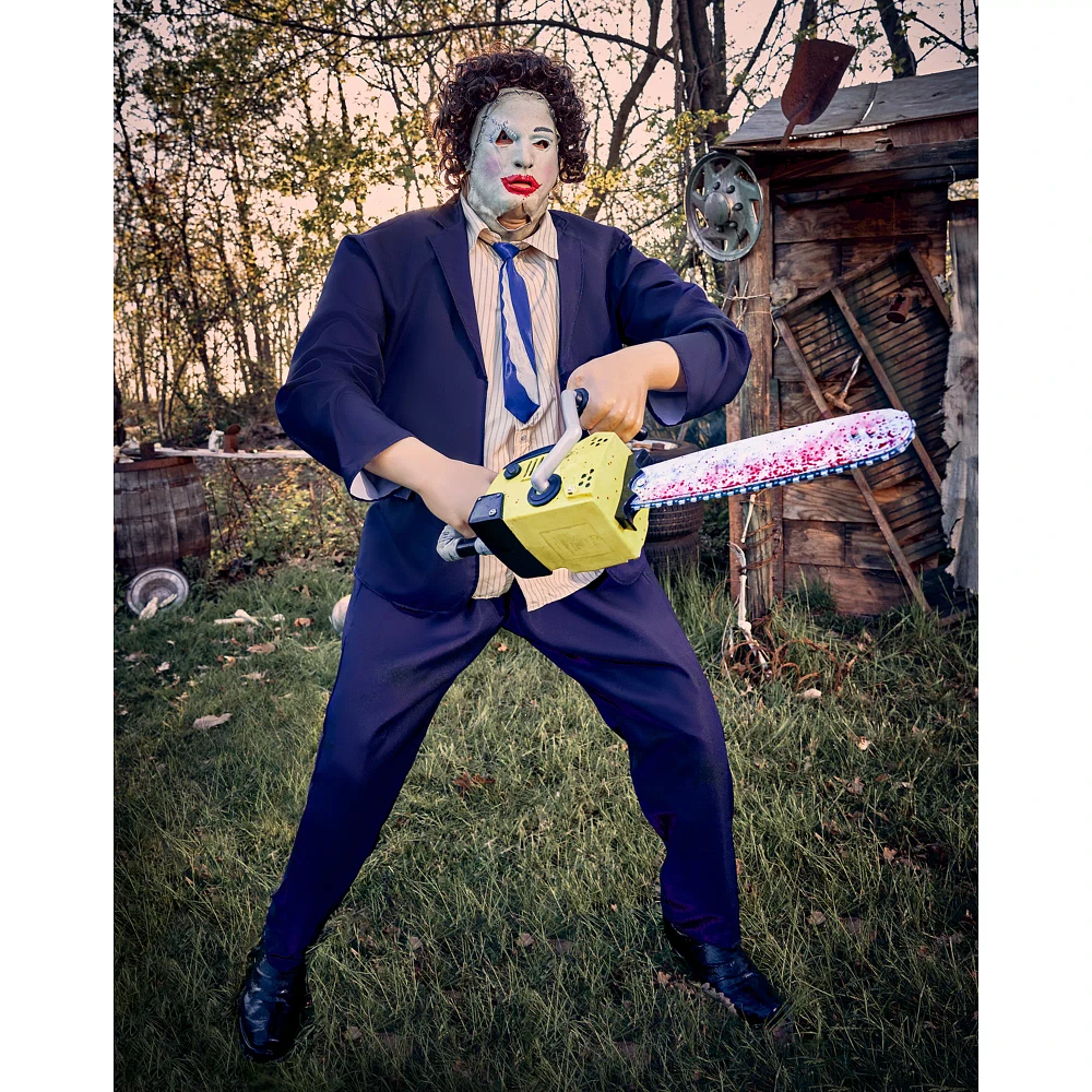 6 Ft Leatherface: Pretty Woman Mask Animatronic - The Texas Chainsaw Massacre