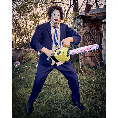 6 Ft Leatherface: Pretty Woman Mask Animatronic - The Texas Chainsaw Massacre