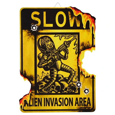 Alien Invasion Area Sign - Mars Attacks