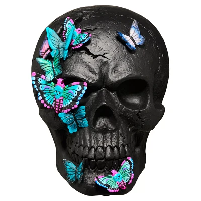 Mystical Arts Black Butterfly Skull
