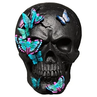 Mystical Arts Black Butterfly Skull