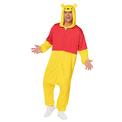 Adult Pooh Jumpsuit Costume - Winnie the