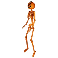 3 Ft Rotten Pumpkin Skeleton Hanging Prop