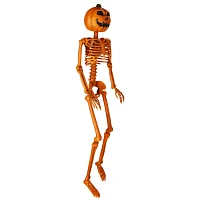 3 Ft Rotten Pumpkin Skeleton Hanging Prop