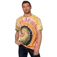 Orange and Green Tie-Dye T Shirt