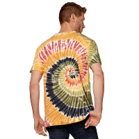 Orange and Green Tie-Dye T Shirt