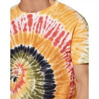 Orange and Green Tie-Dye T Shirt