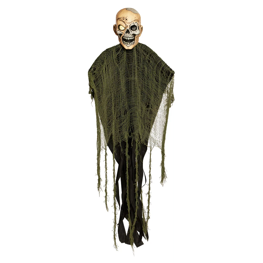 3 Ft Hanging Zombie Skull