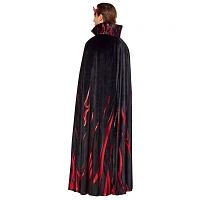 Adult Gothic Devil Flames Cape
