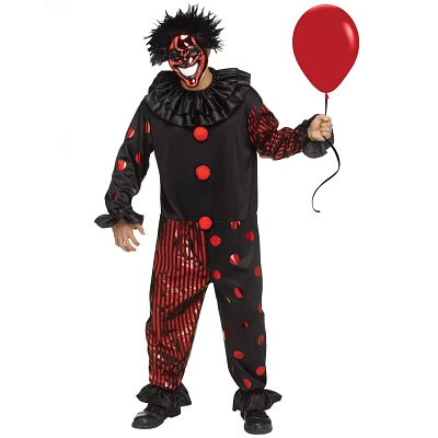 Adult Creepy Chrome Clown Costume