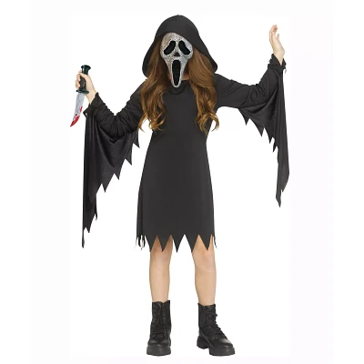 Kids Bling Ghost Face Dress Costume