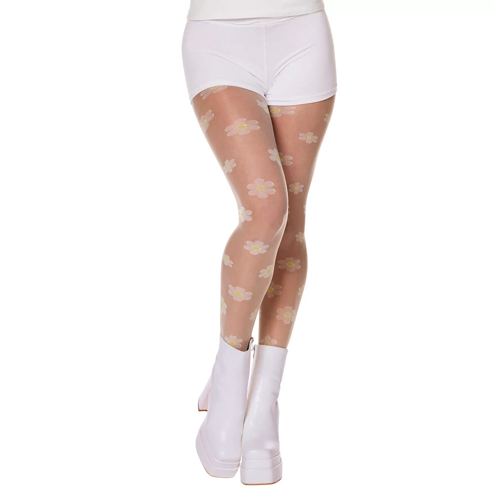 60s Hippie Daisy Tights